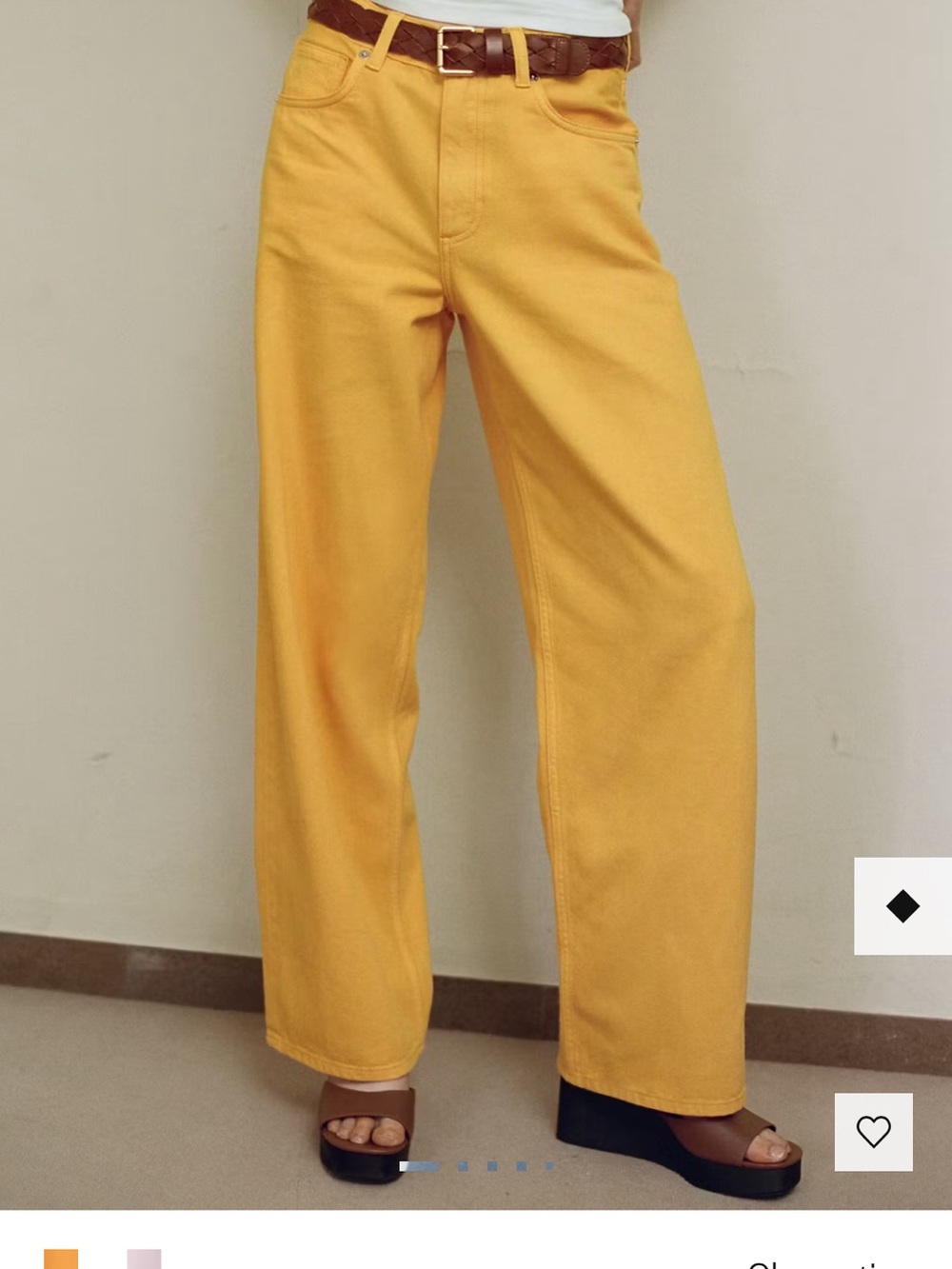 Straight leg Orange Jeans